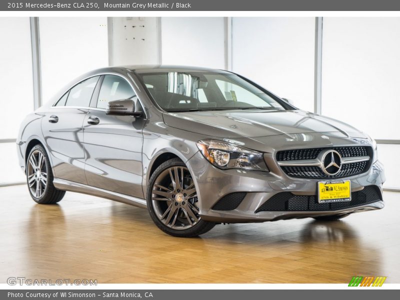 Mountain Grey Metallic / Black 2015 Mercedes-Benz CLA 250