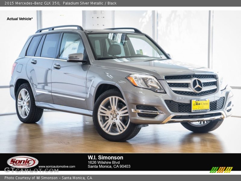 Paladium Silver Metallic / Black 2015 Mercedes-Benz GLK 350