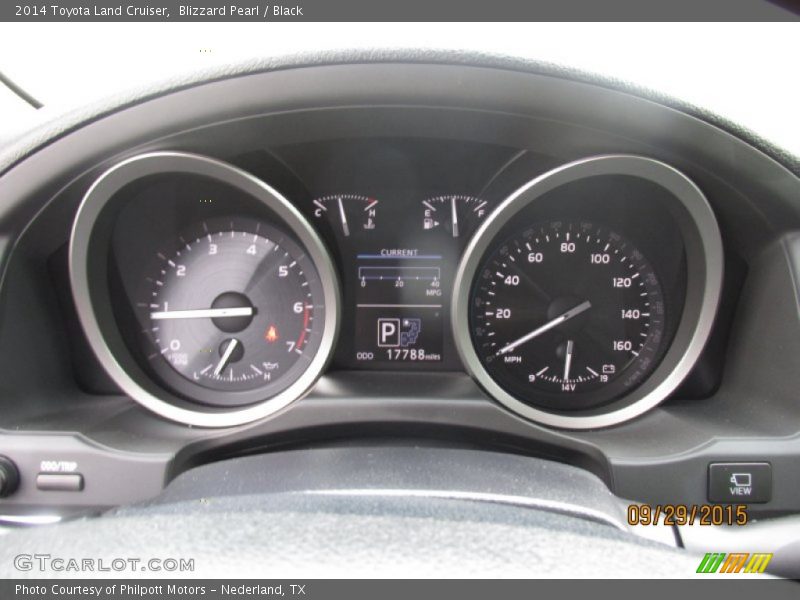 Blizzard Pearl / Black 2014 Toyota Land Cruiser