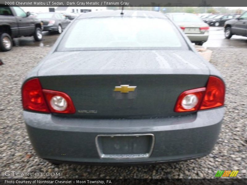 Dark Gray Metallic / Titanium Gray 2008 Chevrolet Malibu LT Sedan
