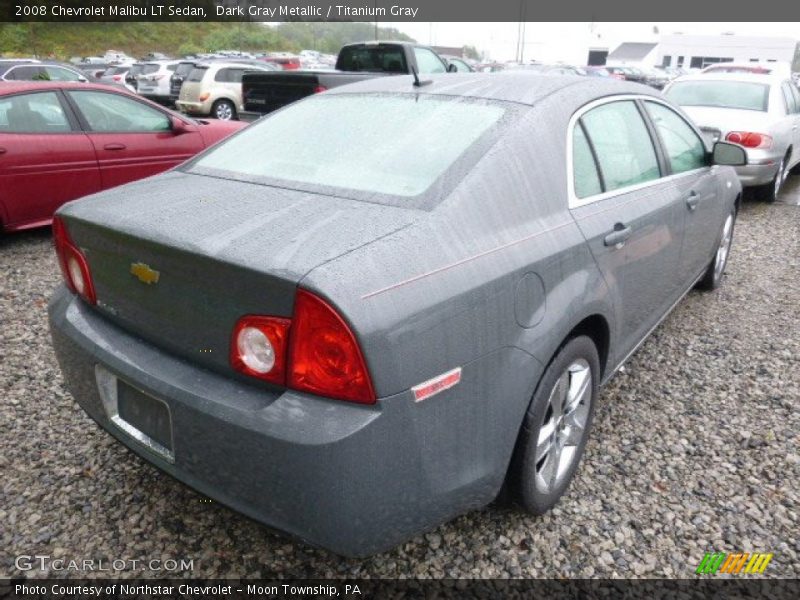 Dark Gray Metallic / Titanium Gray 2008 Chevrolet Malibu LT Sedan