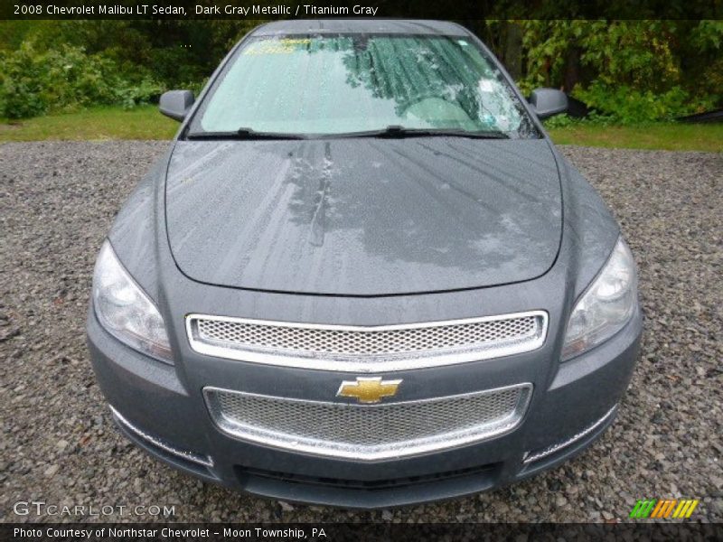 Dark Gray Metallic / Titanium Gray 2008 Chevrolet Malibu LT Sedan
