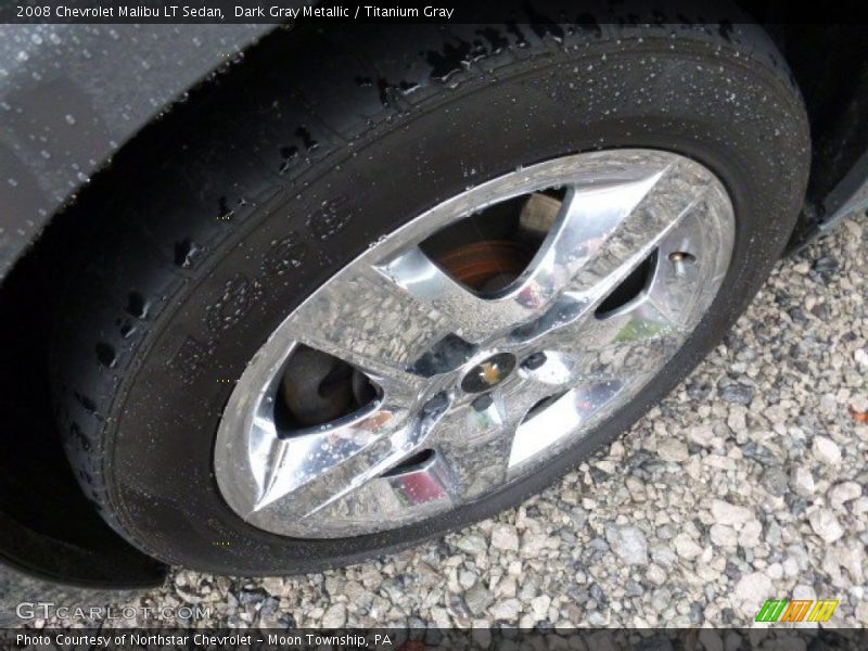 Dark Gray Metallic / Titanium Gray 2008 Chevrolet Malibu LT Sedan