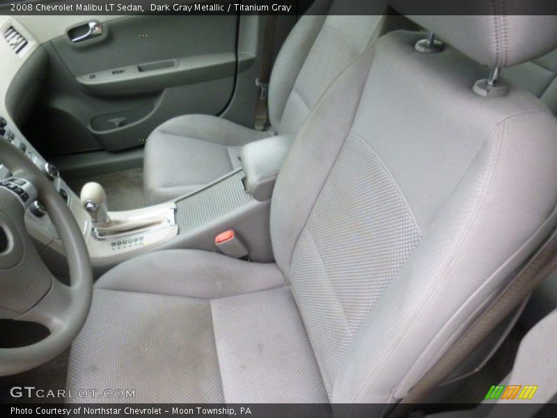 Dark Gray Metallic / Titanium Gray 2008 Chevrolet Malibu LT Sedan