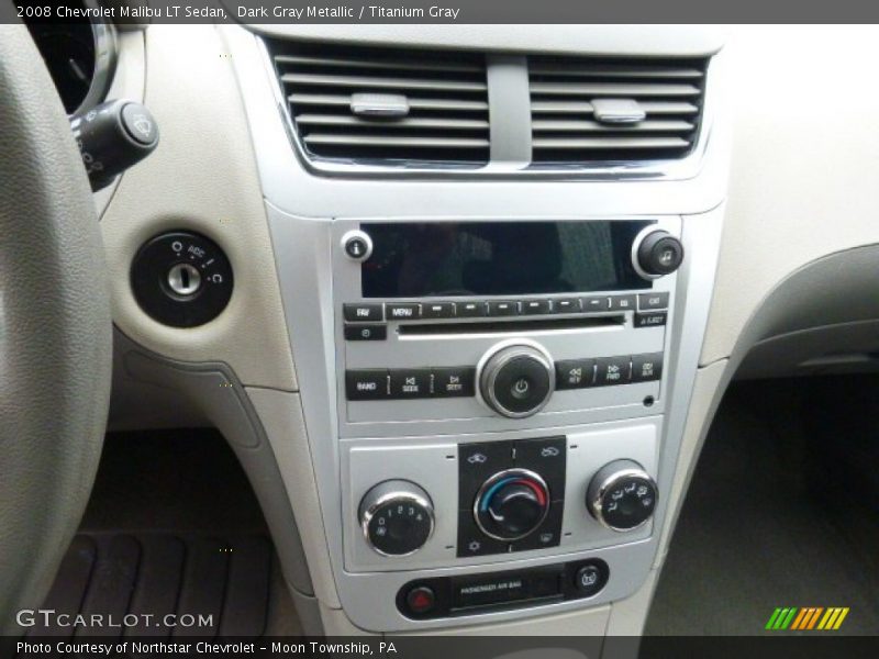 Dark Gray Metallic / Titanium Gray 2008 Chevrolet Malibu LT Sedan