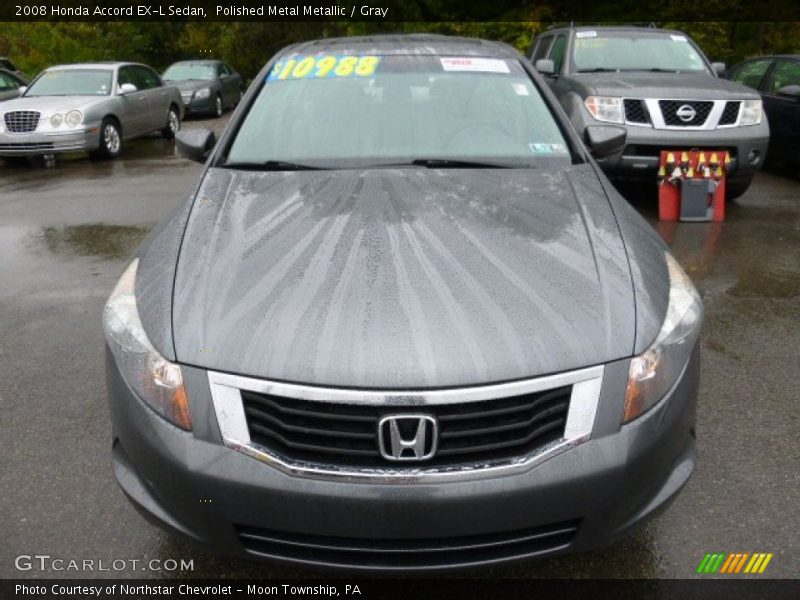 Polished Metal Metallic / Gray 2008 Honda Accord EX-L Sedan