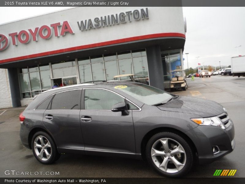 Magnetic Gray Metallic / Light Gray 2015 Toyota Venza XLE V6 AWD