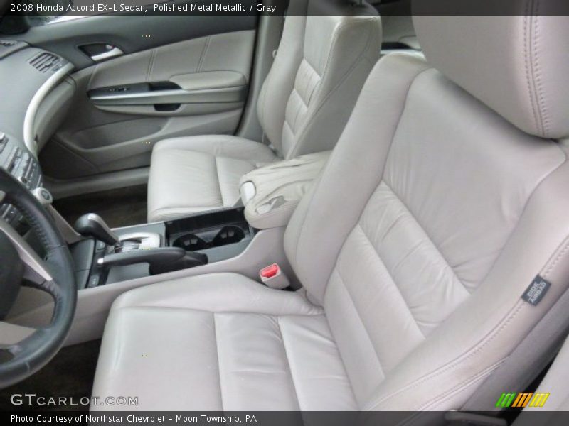 Polished Metal Metallic / Gray 2008 Honda Accord EX-L Sedan