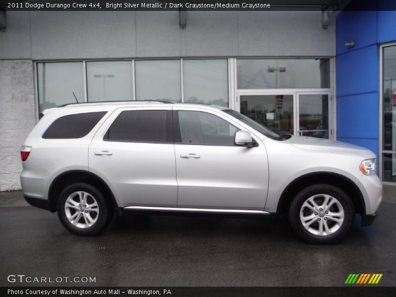 Bright Silver Metallic / Dark Graystone/Medium Graystone 2011 Dodge Durango Crew 4x4
