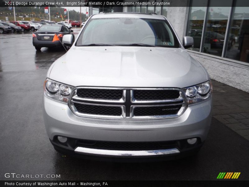 Bright Silver Metallic / Dark Graystone/Medium Graystone 2011 Dodge Durango Crew 4x4