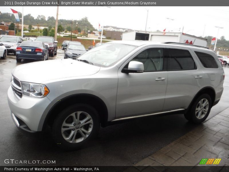 Bright Silver Metallic / Dark Graystone/Medium Graystone 2011 Dodge Durango Crew 4x4