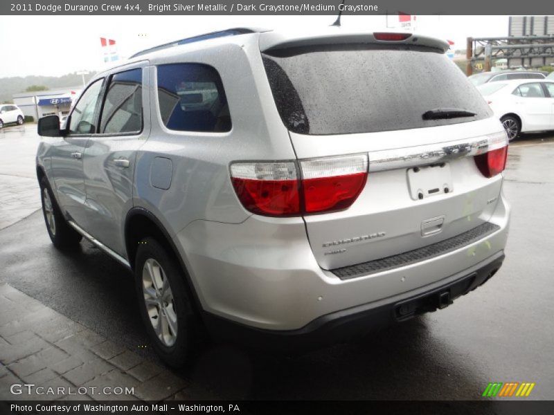 Bright Silver Metallic / Dark Graystone/Medium Graystone 2011 Dodge Durango Crew 4x4