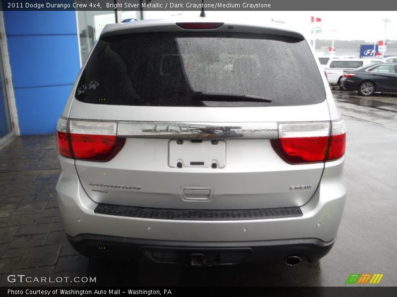 Bright Silver Metallic / Dark Graystone/Medium Graystone 2011 Dodge Durango Crew 4x4