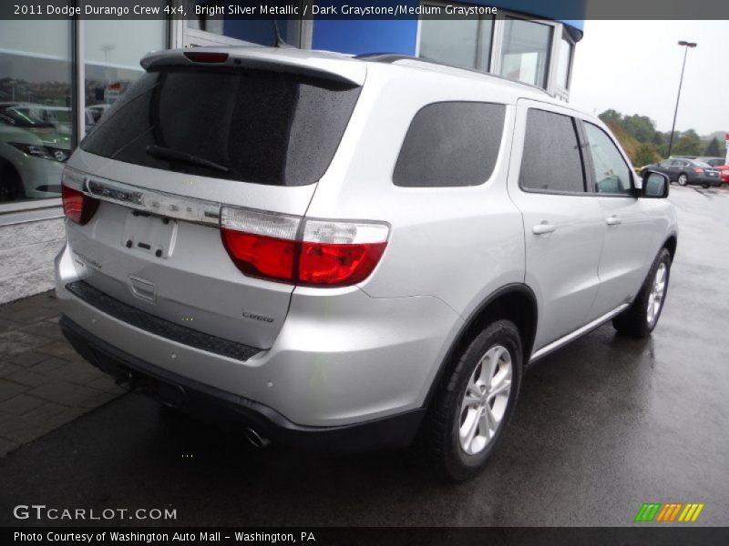 Bright Silver Metallic / Dark Graystone/Medium Graystone 2011 Dodge Durango Crew 4x4