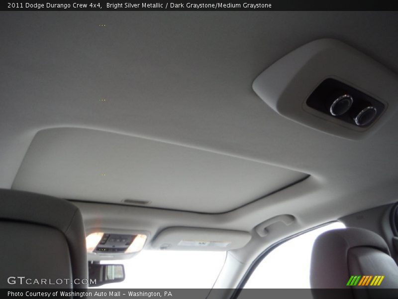 Bright Silver Metallic / Dark Graystone/Medium Graystone 2011 Dodge Durango Crew 4x4