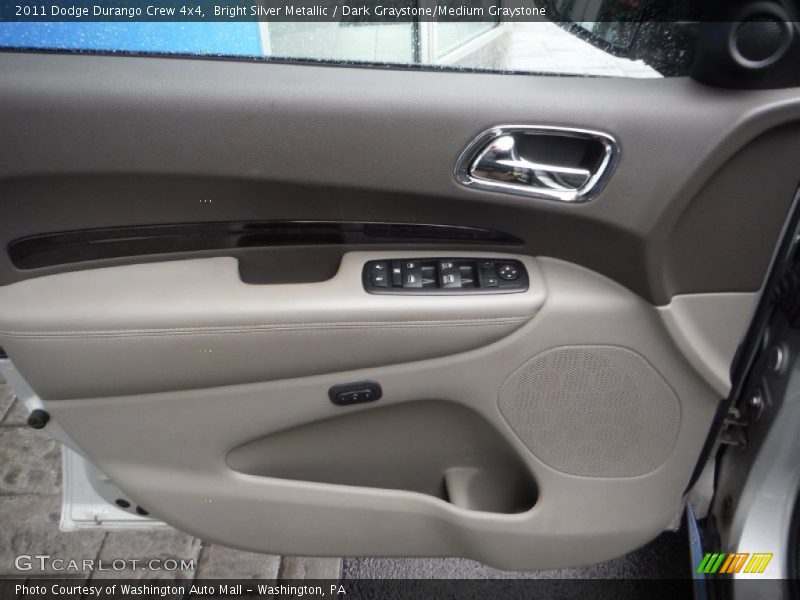 Bright Silver Metallic / Dark Graystone/Medium Graystone 2011 Dodge Durango Crew 4x4