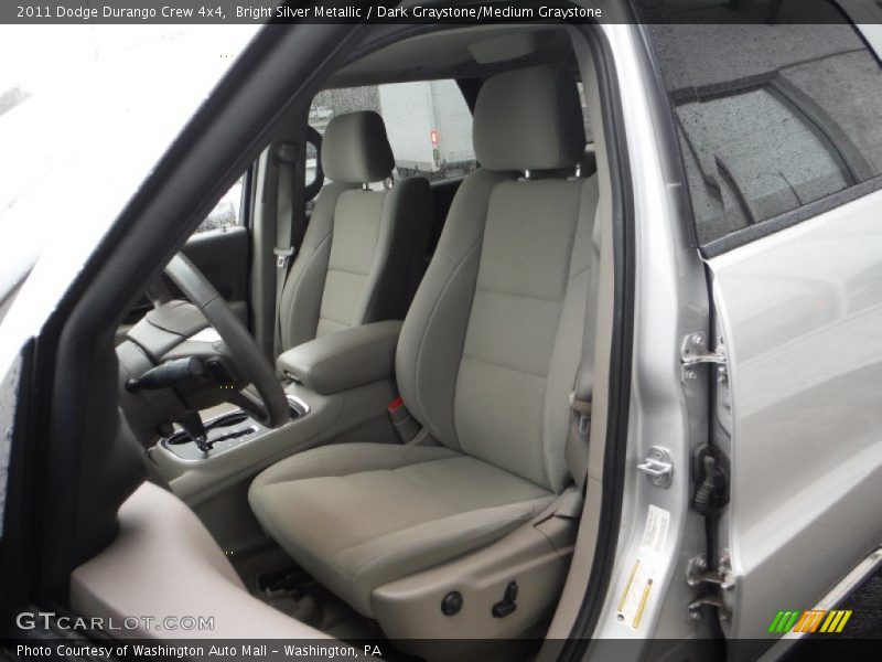 Bright Silver Metallic / Dark Graystone/Medium Graystone 2011 Dodge Durango Crew 4x4