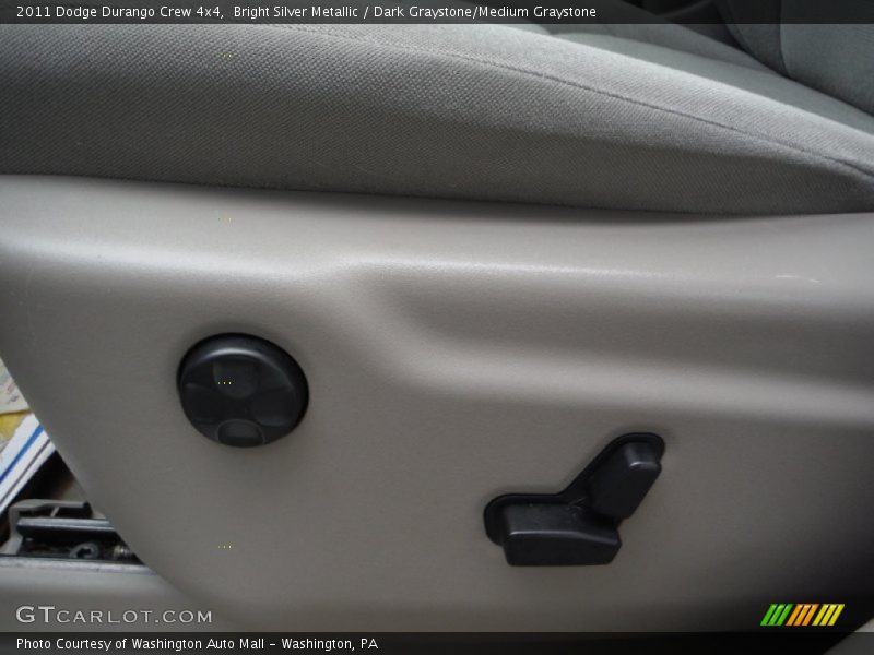 Bright Silver Metallic / Dark Graystone/Medium Graystone 2011 Dodge Durango Crew 4x4