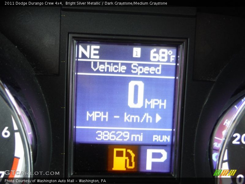 Bright Silver Metallic / Dark Graystone/Medium Graystone 2011 Dodge Durango Crew 4x4