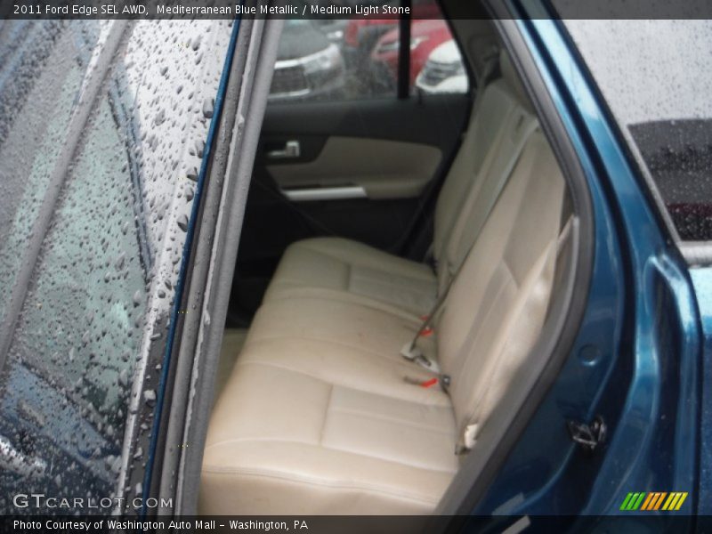 Mediterranean Blue Metallic / Medium Light Stone 2011 Ford Edge SEL AWD