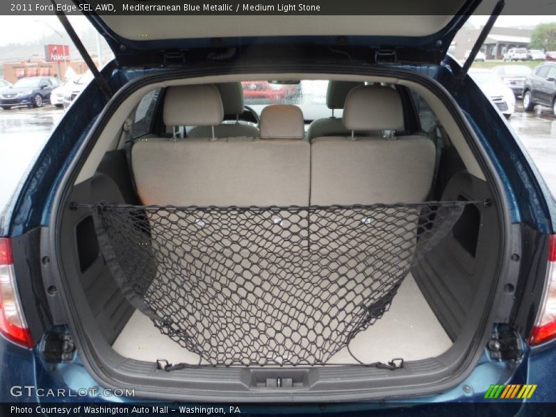 Mediterranean Blue Metallic / Medium Light Stone 2011 Ford Edge SEL AWD