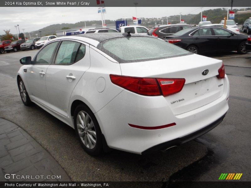 Snow White Pearl / Gray 2014 Kia Optima EX