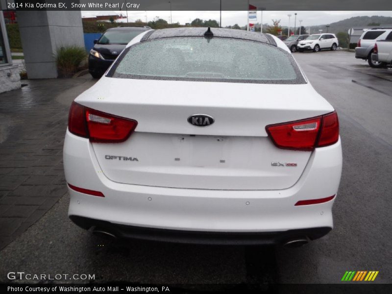 Snow White Pearl / Gray 2014 Kia Optima EX