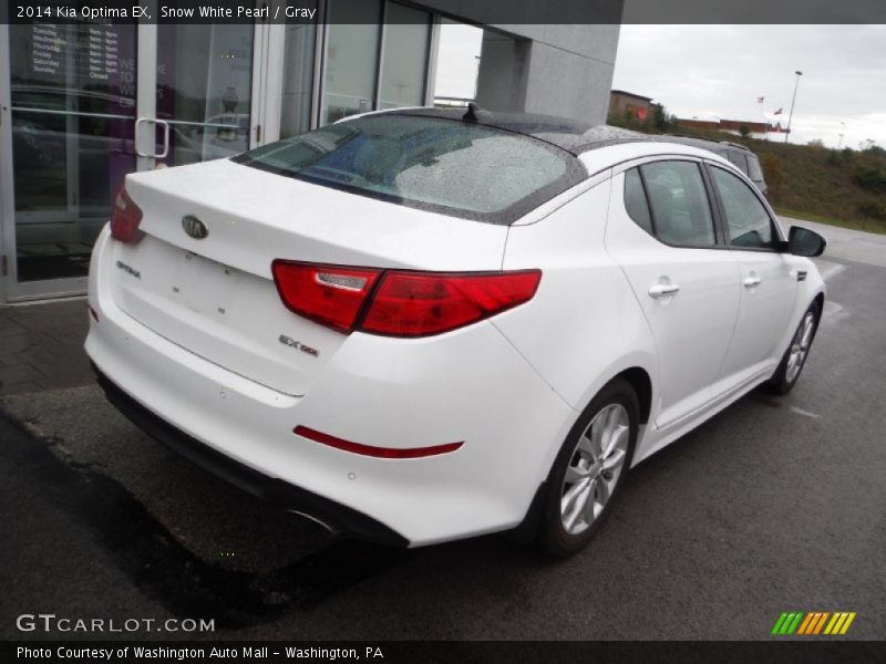 Snow White Pearl / Gray 2014 Kia Optima EX
