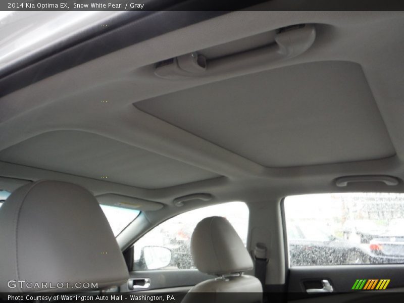Snow White Pearl / Gray 2014 Kia Optima EX