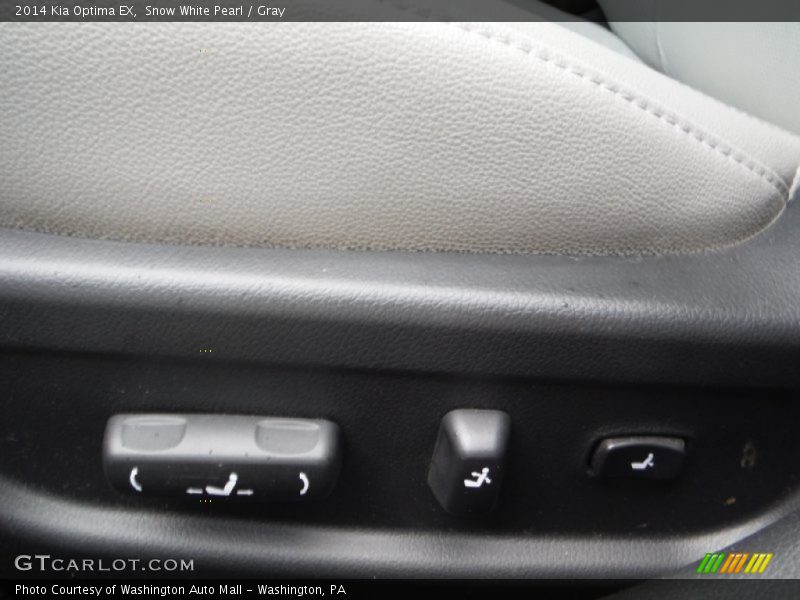 Snow White Pearl / Gray 2014 Kia Optima EX