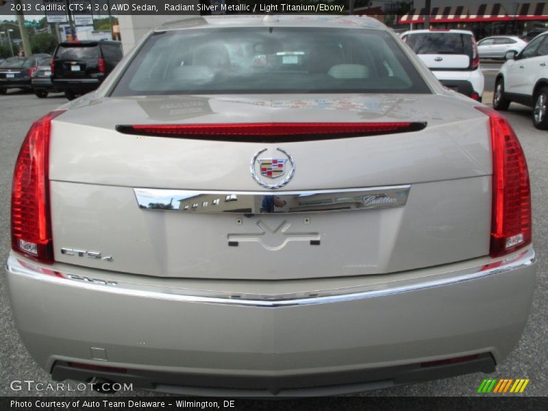 Radiant Silver Metallic / Light Titanium/Ebony 2013 Cadillac CTS 4 3.0 AWD Sedan