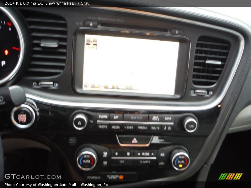 Snow White Pearl / Gray 2014 Kia Optima EX