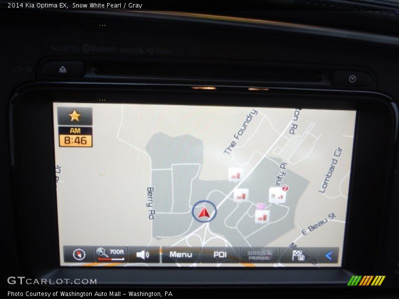 Snow White Pearl / Gray 2014 Kia Optima EX