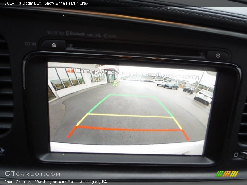 Snow White Pearl / Gray 2014 Kia Optima EX