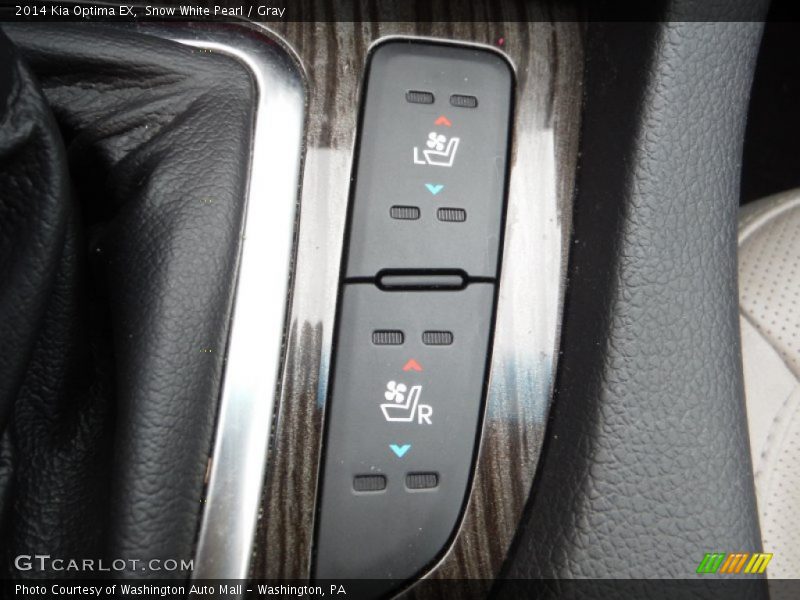 Snow White Pearl / Gray 2014 Kia Optima EX