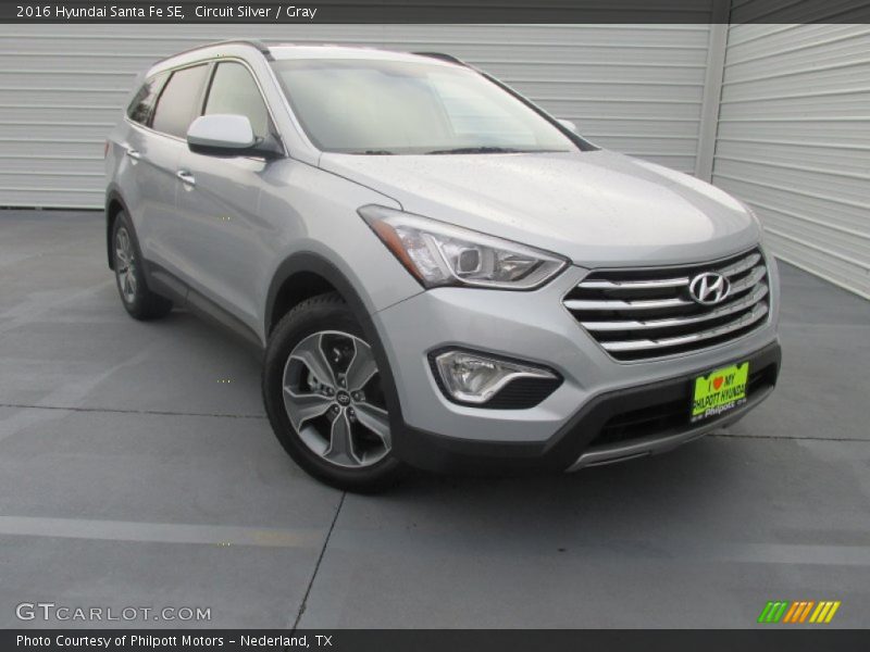 Circuit Silver / Gray 2016 Hyundai Santa Fe SE