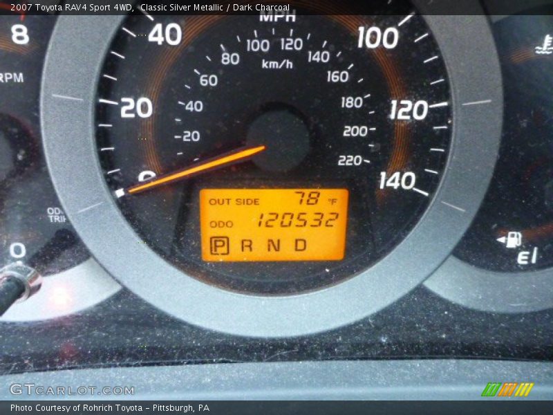 Classic Silver Metallic / Dark Charcoal 2007 Toyota RAV4 Sport 4WD