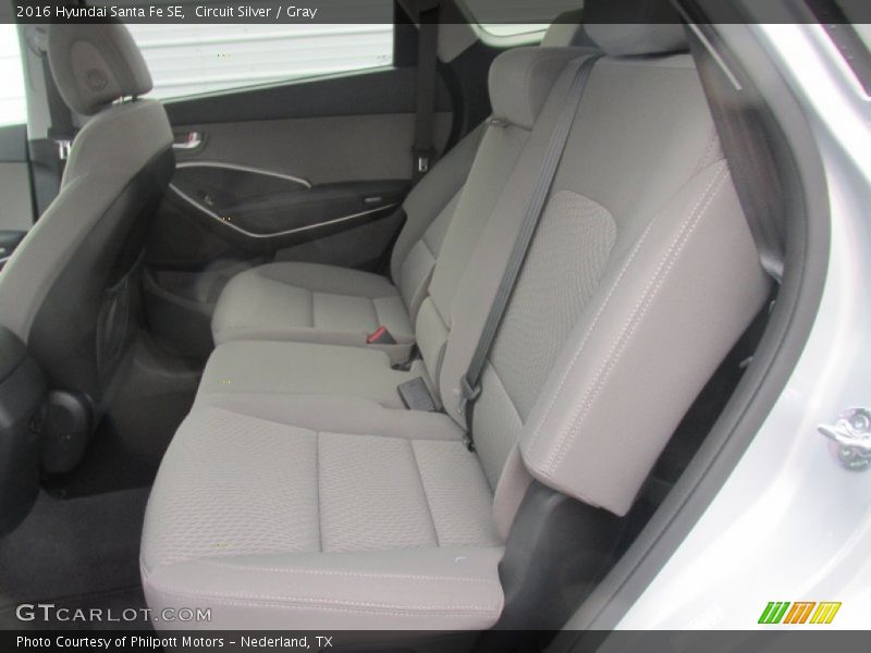 Rear Seat of 2016 Santa Fe SE