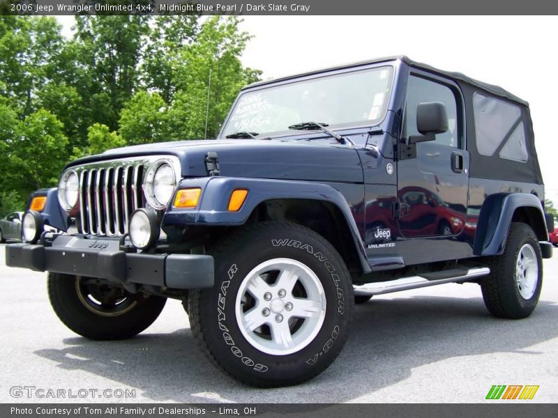 Midnight Blue Pearl / Dark Slate Gray 2006 Jeep Wrangler Unlimited 4x4