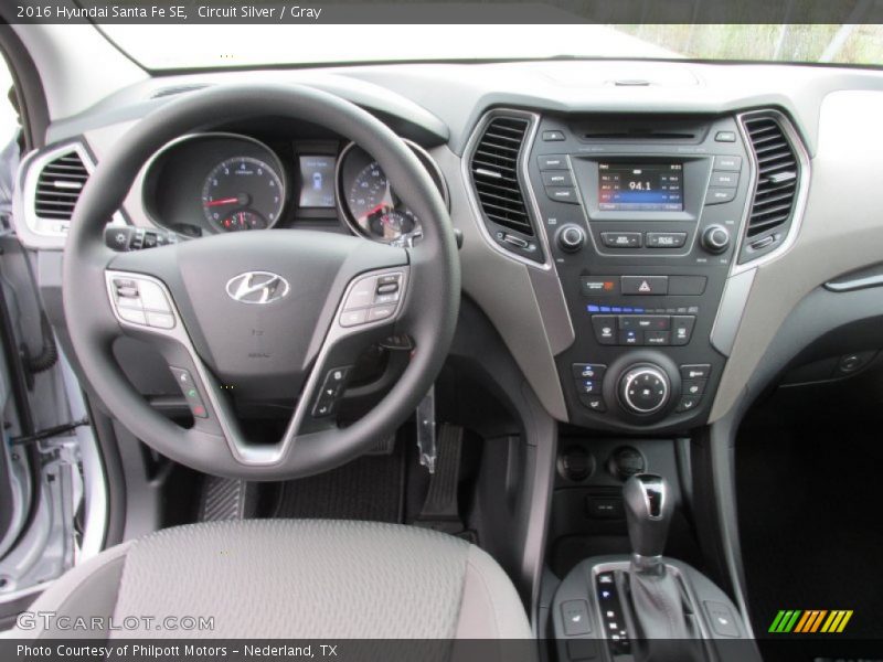  2016 Santa Fe SE Gray Interior