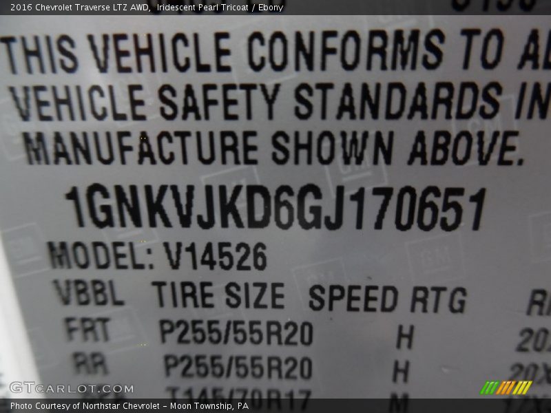 Iridescent Pearl Tricoat / Ebony 2016 Chevrolet Traverse LTZ AWD