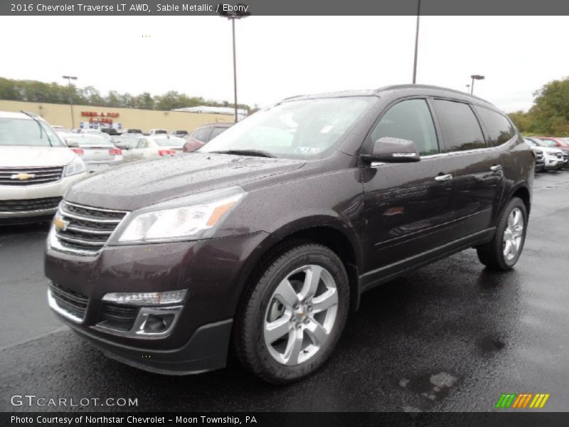 Sable Metallic / Ebony 2016 Chevrolet Traverse LT AWD