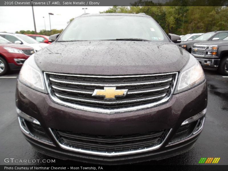 Sable Metallic / Ebony 2016 Chevrolet Traverse LT AWD
