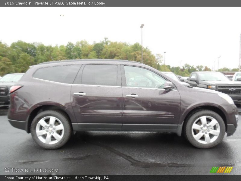 Sable Metallic / Ebony 2016 Chevrolet Traverse LT AWD