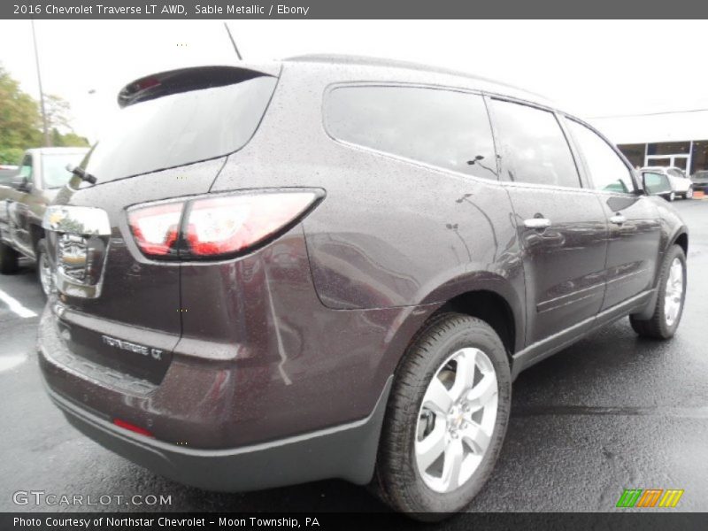 Sable Metallic / Ebony 2016 Chevrolet Traverse LT AWD