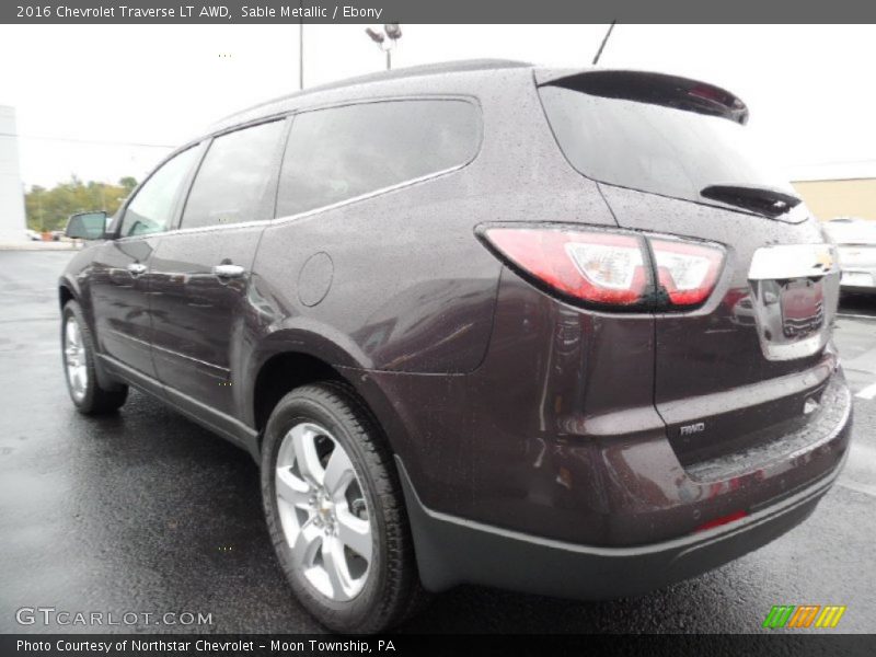 Sable Metallic / Ebony 2016 Chevrolet Traverse LT AWD