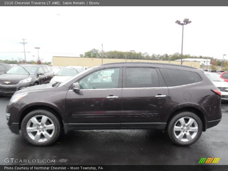 Sable Metallic / Ebony 2016 Chevrolet Traverse LT AWD