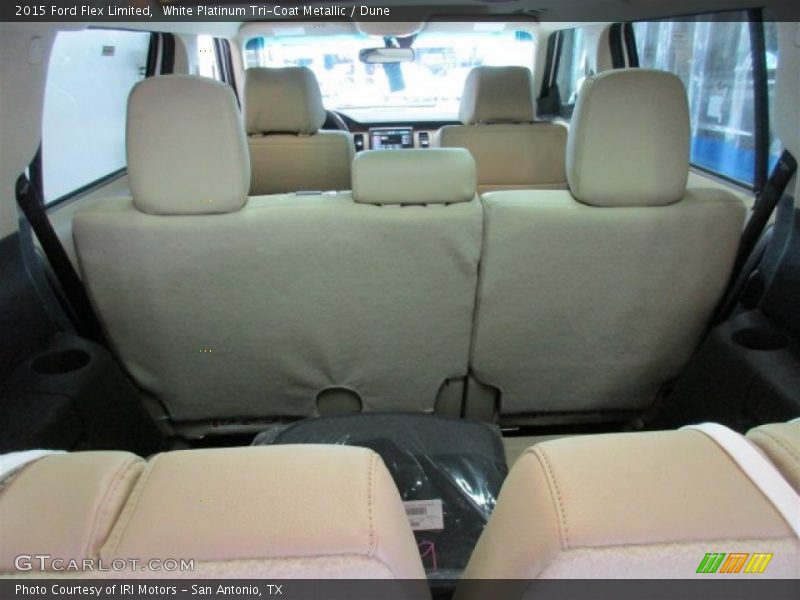 White Platinum Tri-Coat Metallic / Dune 2015 Ford Flex Limited