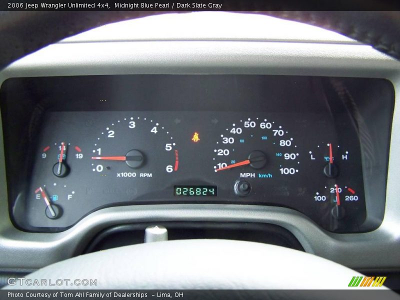 Midnight Blue Pearl / Dark Slate Gray 2006 Jeep Wrangler Unlimited 4x4