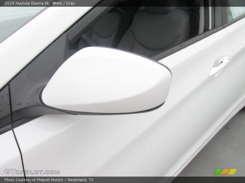 White / Gray 2016 Hyundai Elantra SE